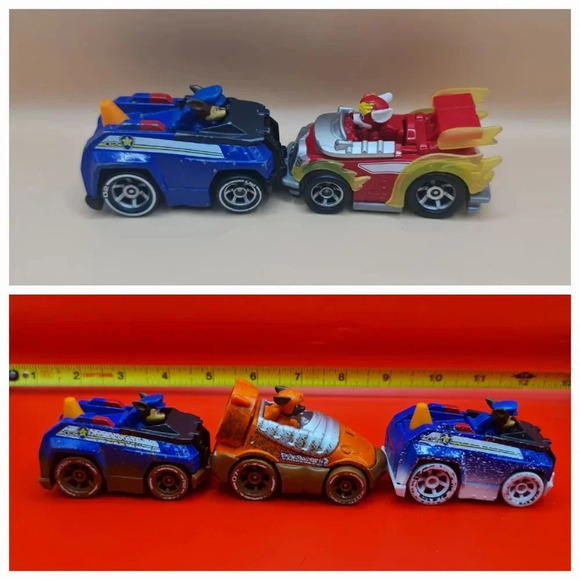 5 Paw Patrol True Metal Off Road Mud Snow Diecast Vehicles Hovercraft Zuma Chase - Picture 1 of 4